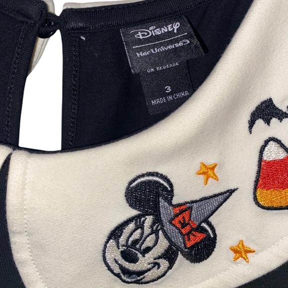 Her Universe Disney Halloween Candy Corn Collared Dress Size 3 - Picture 4 of 8